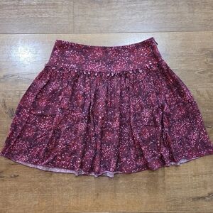 Lonchamp Women's Lightweight Flutter Floral Mini Skirt S Fairy Hipster Cottage